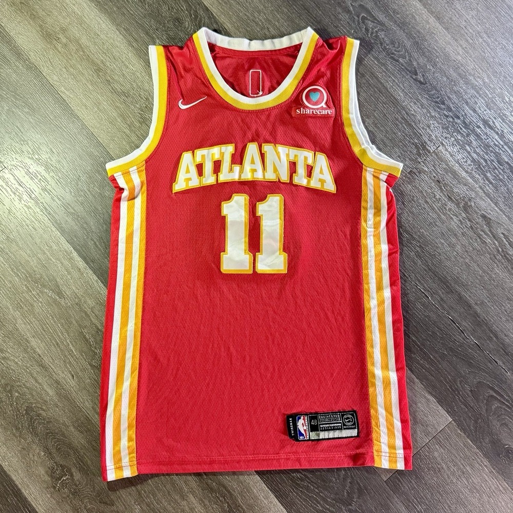 Nike Trae Young‎ Atlanta Hawks Red Icon Edition Authentic Jersey Size 48